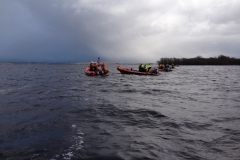 Rescue services at work on Lough Ree @ P McManus